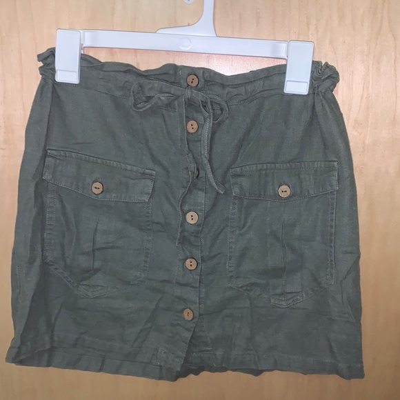 Vintage Havana Army Green Skirt - Picture 1 of 1